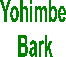 Yohimbe
Bark