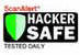 Hacker Safe can be verified on the check out page for validation