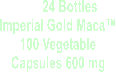 Imperial gold Maca 
100 Capsules 600 mg 